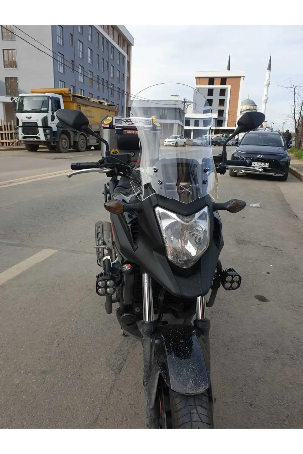 Honda Nc 700 750 X Ön Cam 2012 2015 Model 59cm Şeffaf Renkli 4mm