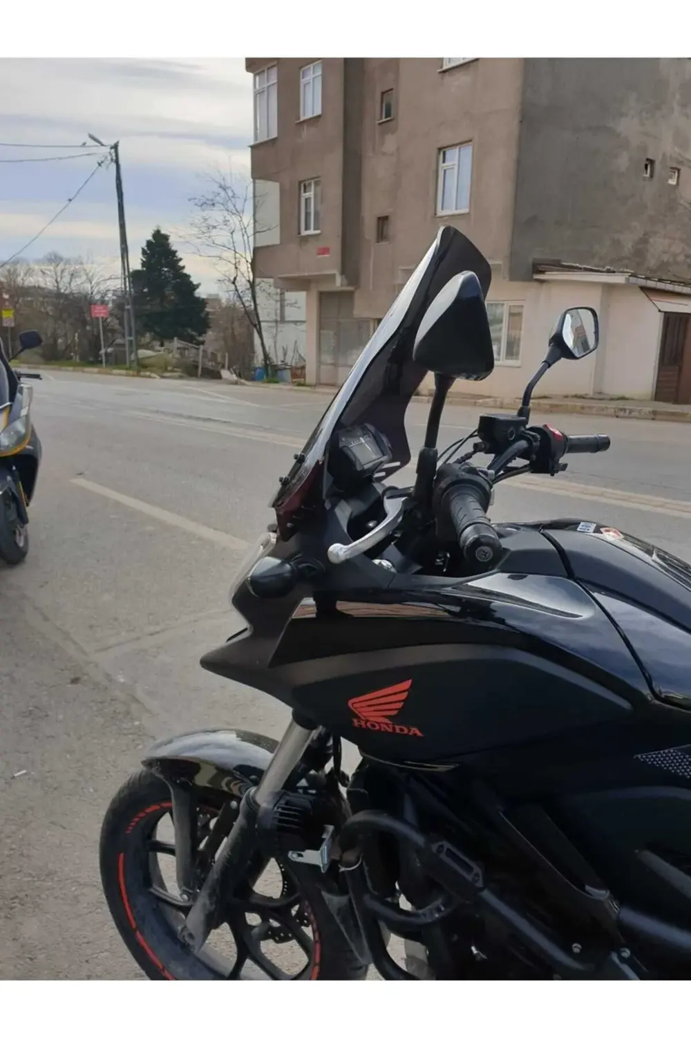 Honda NC 700 750 X Ön Cam 2012-2015 Model 59cm Siyah Renkli 4mm U