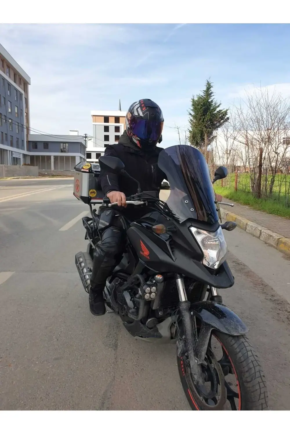 Honda NC 700 750 X Ön Cam 2012-2015 Model 59cm Siyah Renkli 4mm U