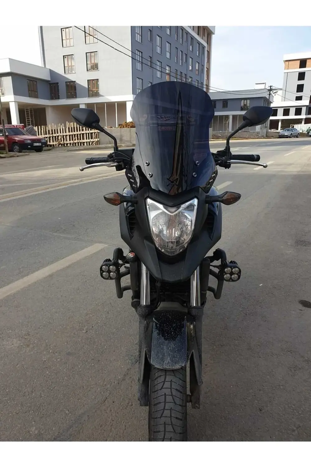 Honda NC 700 750 X Ön Cam 2012-2015 Model 59cm Siyah Renkli 4mm U