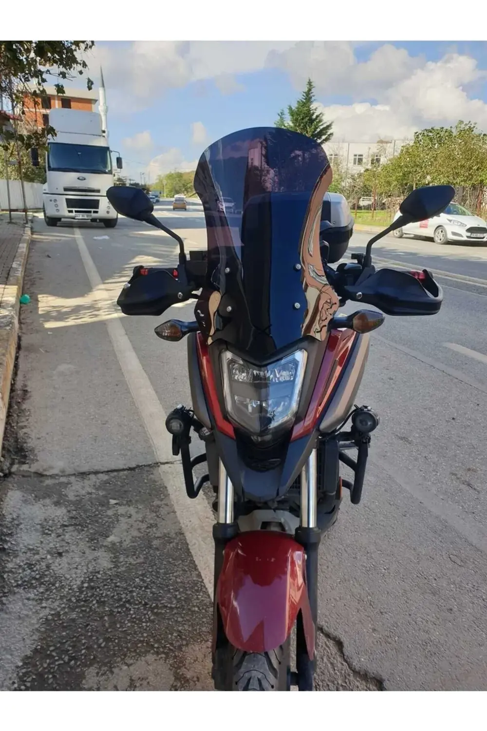 Honda NC 700 750 X Ön Cam 2016-2020 Model 50cm Siyah Renkli 4mm O