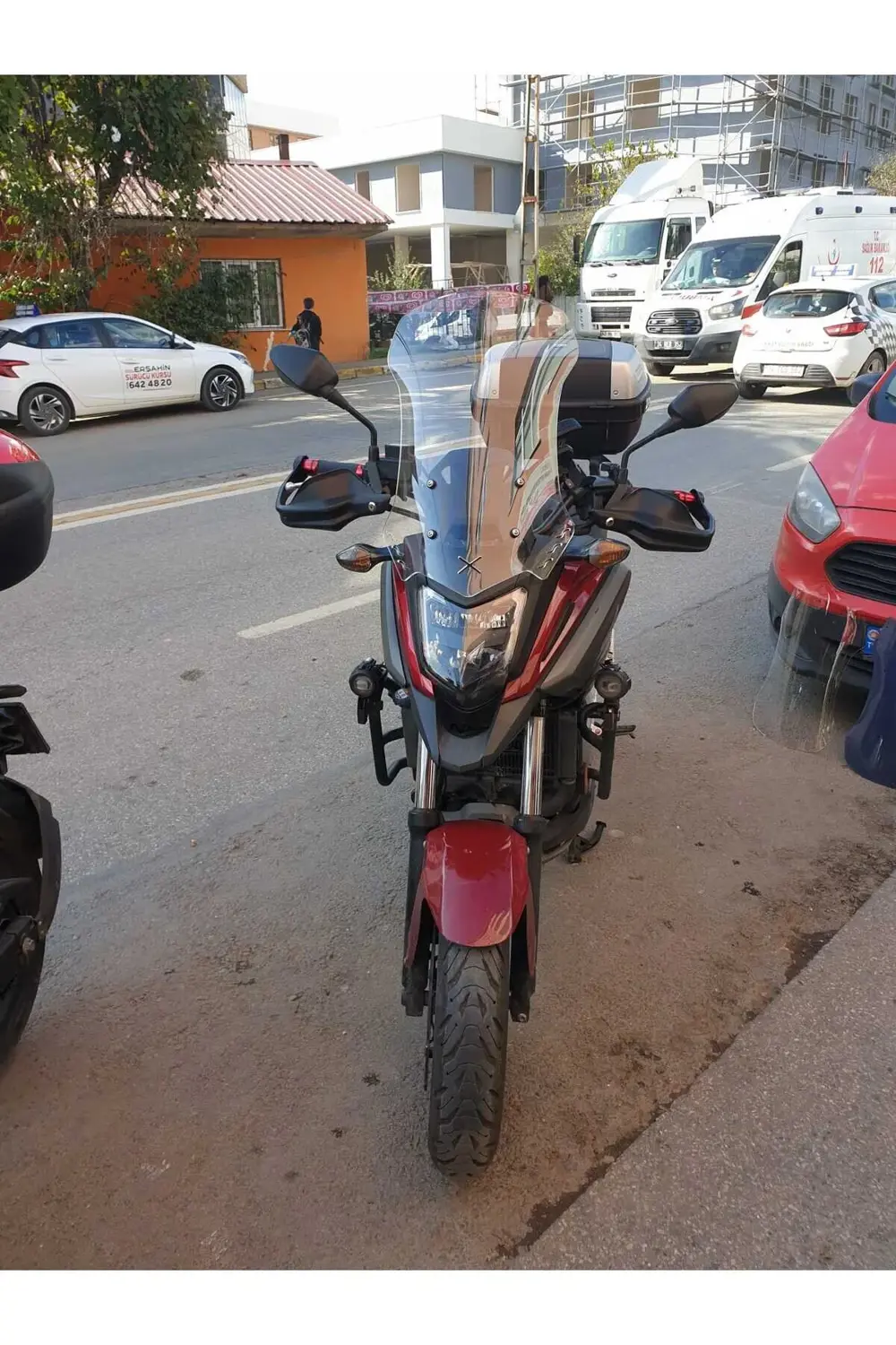 Honda NC 700 750 X Siperlik Ön Cam 2016-2020 Model 59cm Şeffaf Re