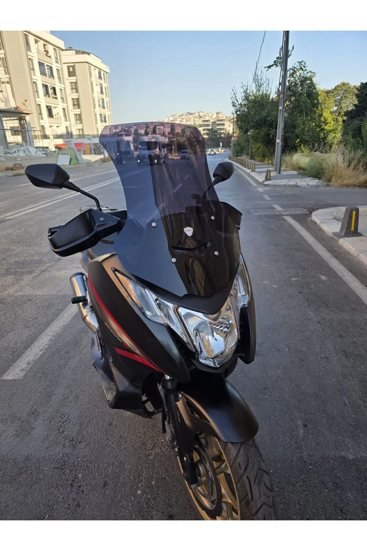 Honda NC 750 D İntegra Ön Cam 2014-2020 Model 68cm Siyah Renkli 4