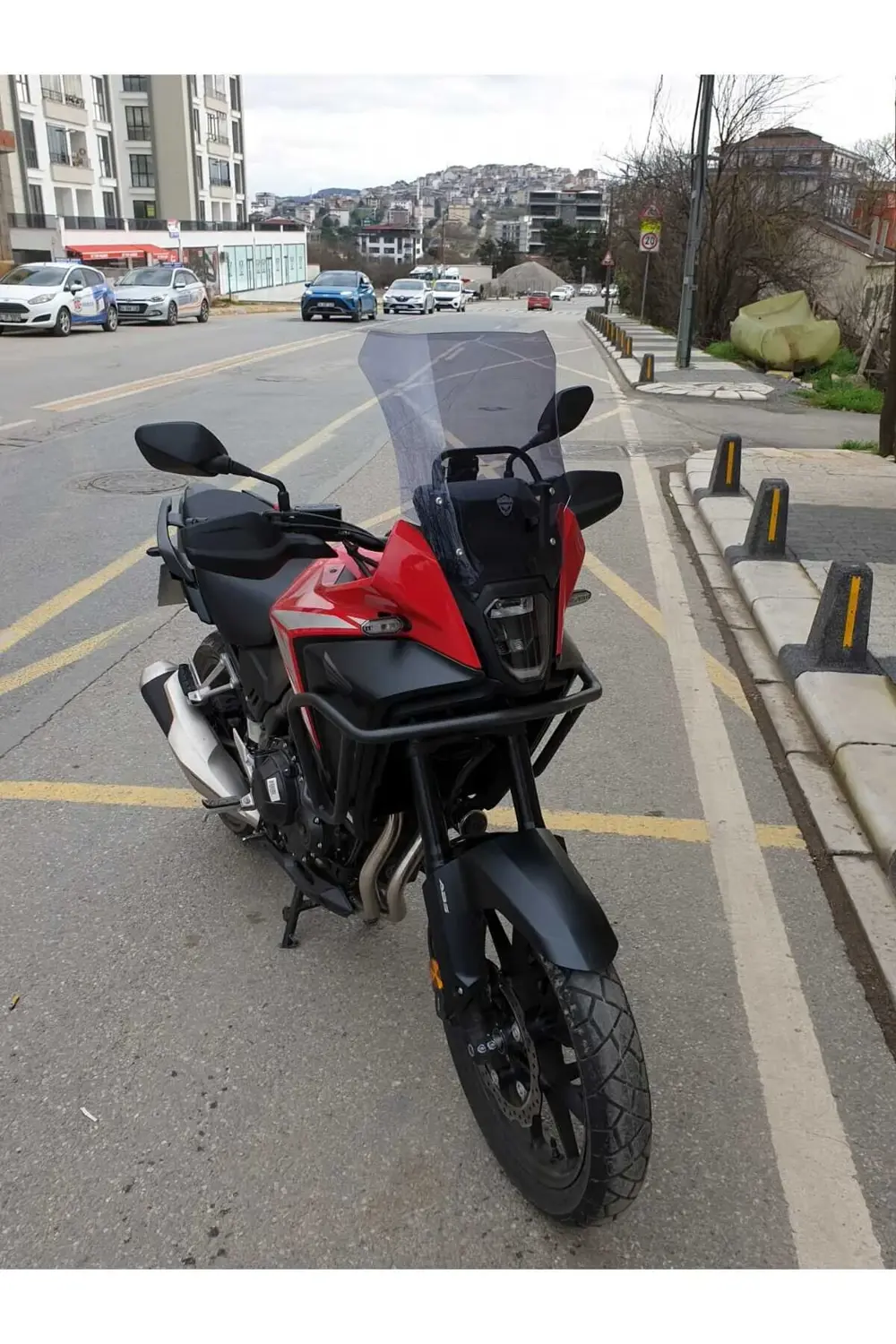 Honda NX 500 Ön Cam 2025 Model 44cm Açıkfüme Renkli 4mm UZUN TUR
