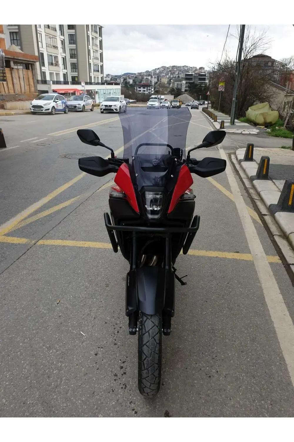 Honda NX 500 Ön Cam 2025 Model 44cm Açıkfüme Renkli 4mm UZUN TUR