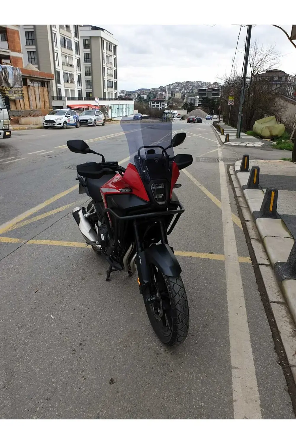 Honda NX 500 Ön Cam 2025 Model 44cm Açıkfüme Renkli 4mm UZUN TUR