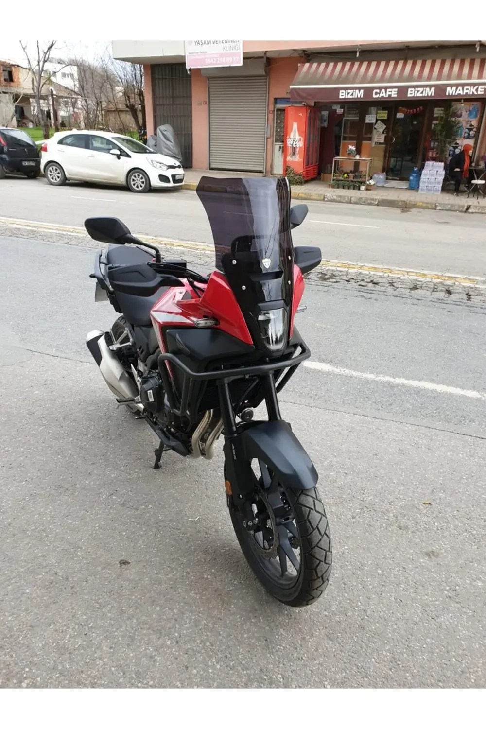 Honda NX 500 Ön Cam 2025 Model 44cm Siyah Renkli 4mm UZUN