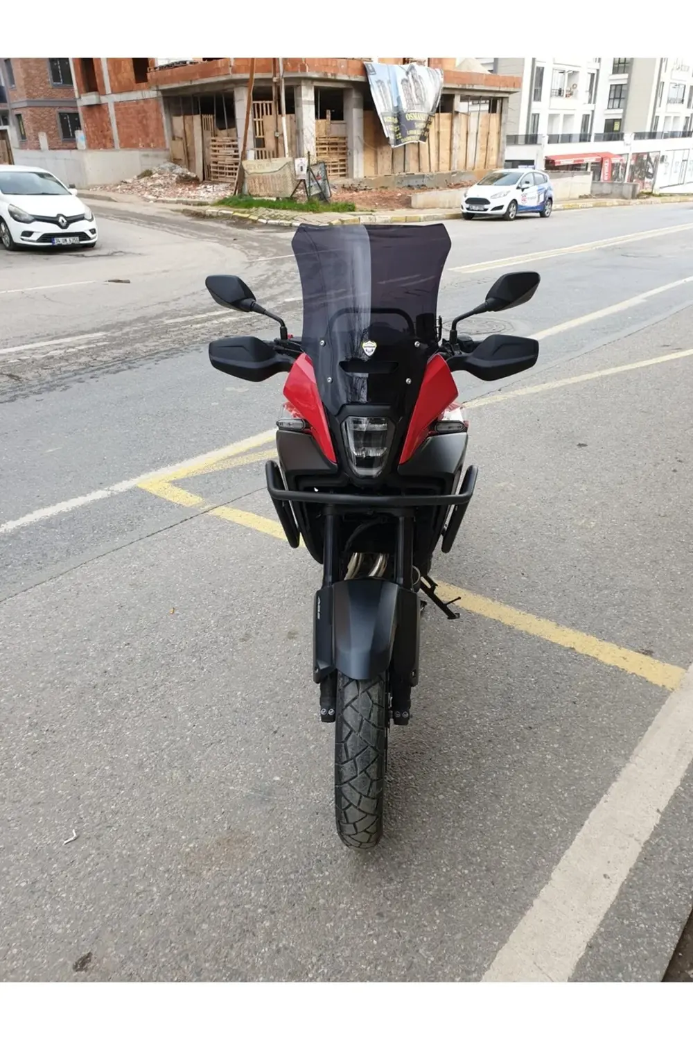 Honda NX 500 Ön Cam 2025 Model 44cm Siyah Renkli 4mm UZUN