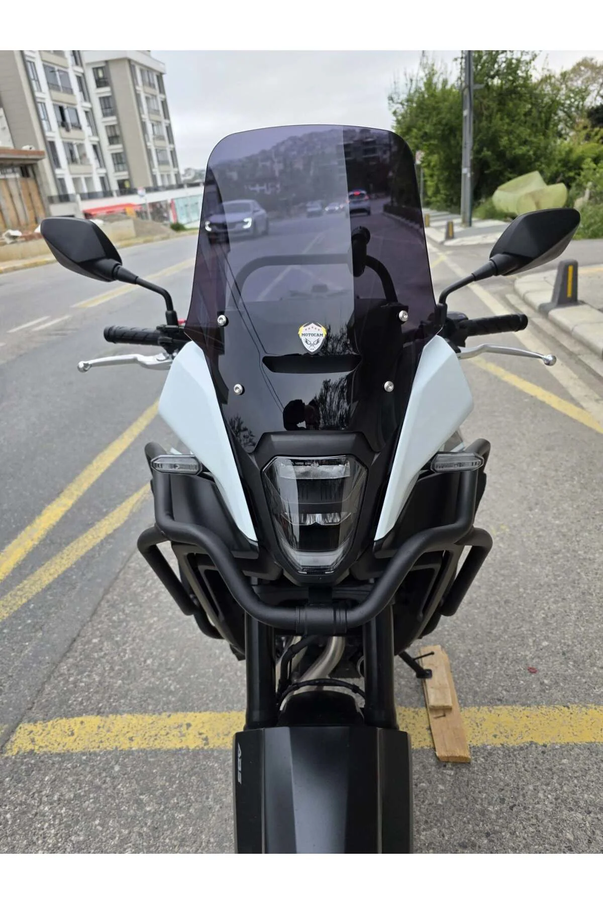 Honda NX 500 Ön Cam 2025-2026 Model 34cm Siyah Renkli 4mm Orijina