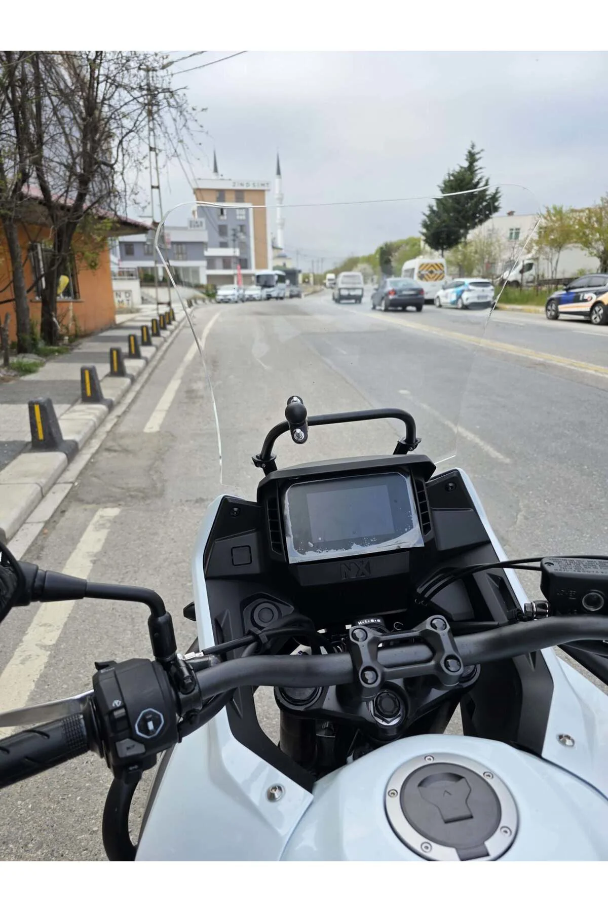Honda NX 500 Ön Cam 2025-2026 Model 48cm Şeffaf Renkli 4mm UZUN