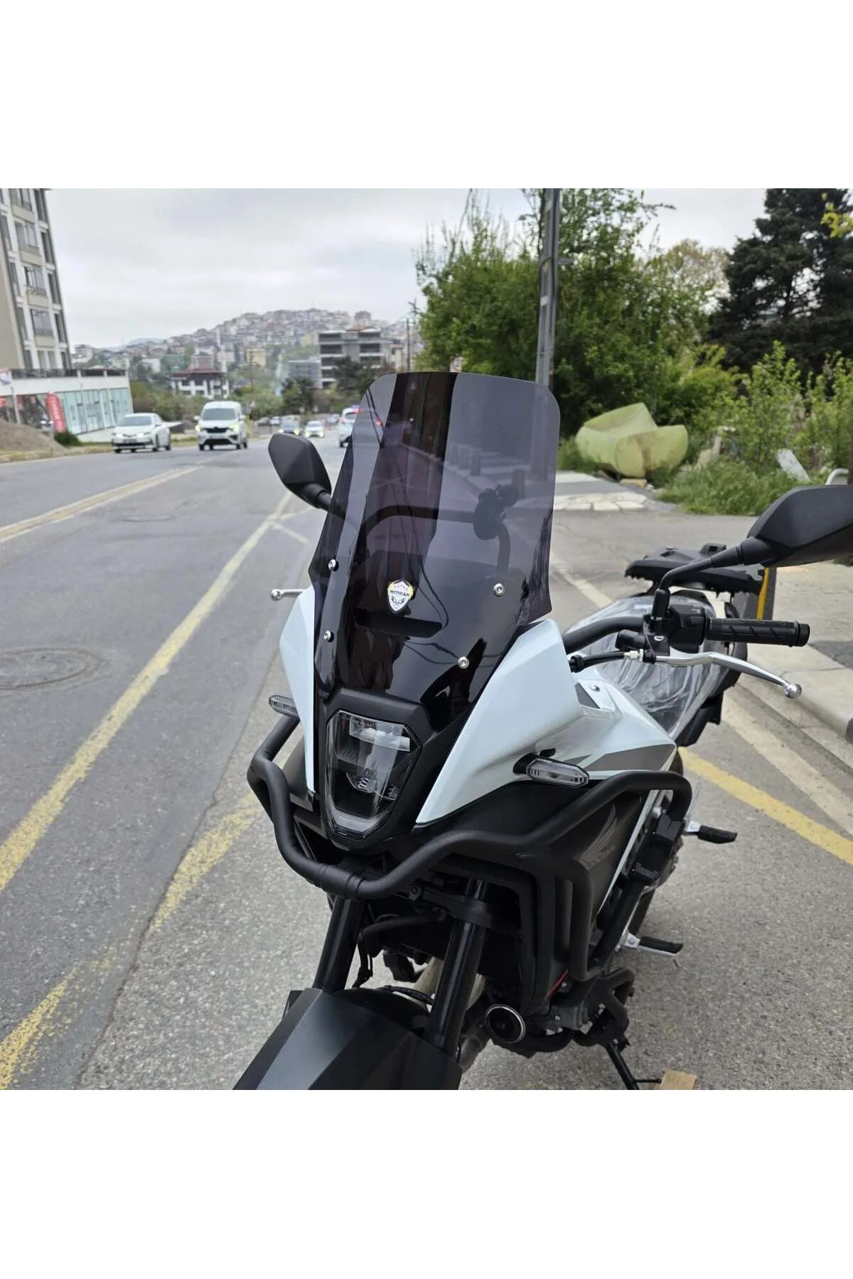 Honda NX 500 Ön Cam 2025-2026 Model 34cm Siyah Renkli 4mm Orijina