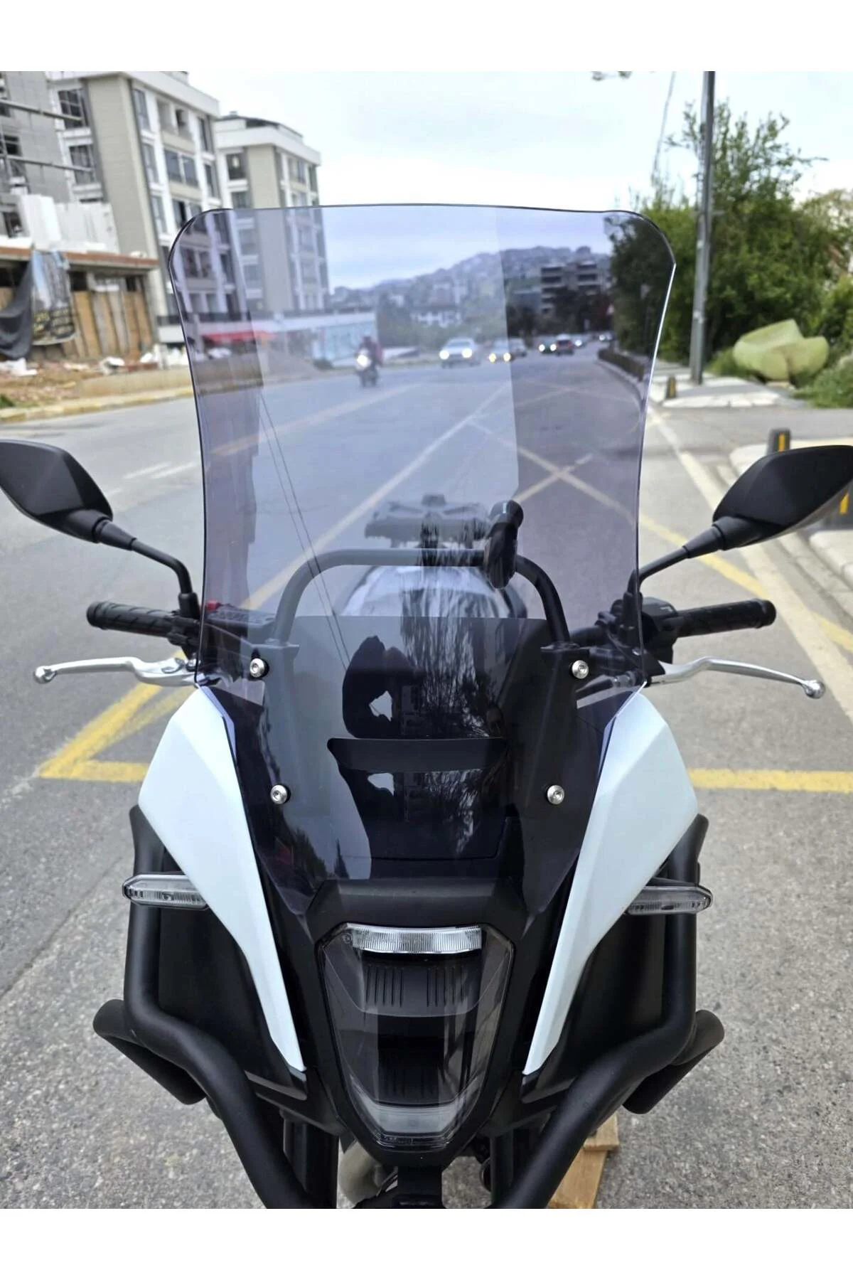 Honda NX 500 Ön Cam 2025-2026 Model 48cm Füme Renkli 4mm UZUN