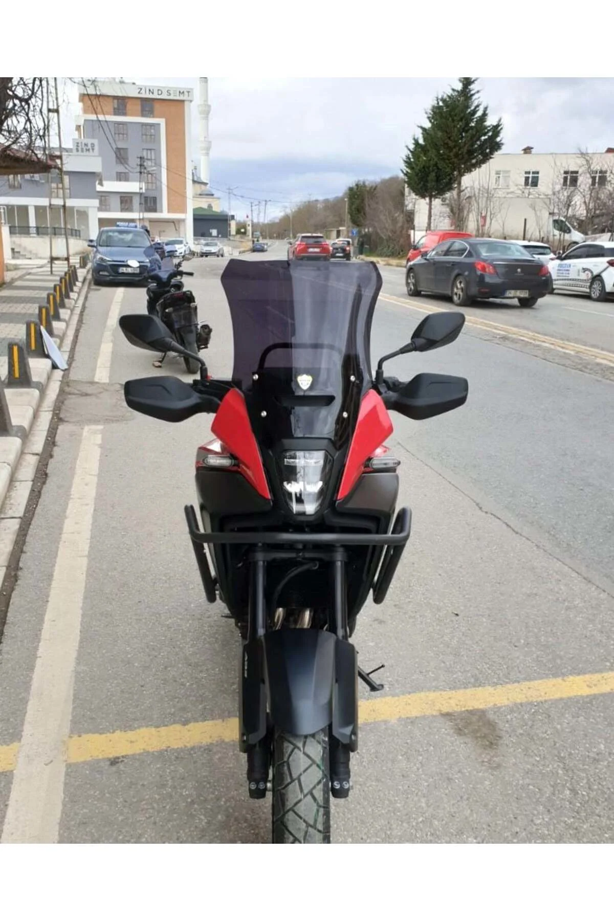 Honda NX 500 Ön Cam 2025-2026 Model 44cm Siyah Renkli 4mm UZUN