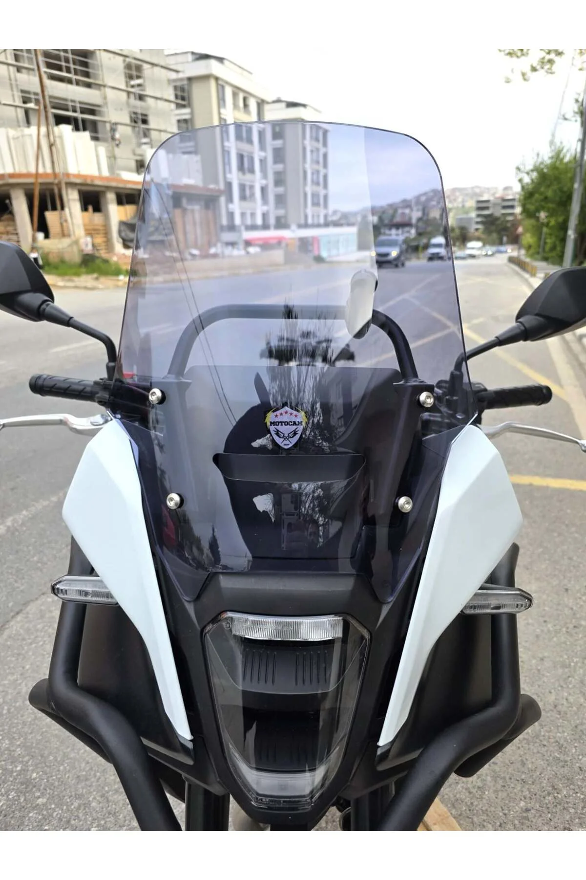 Honda NX 500 Ön Cam 2025-2026 Model 34cm Füme Renkli 4mm Orijinal Boylu