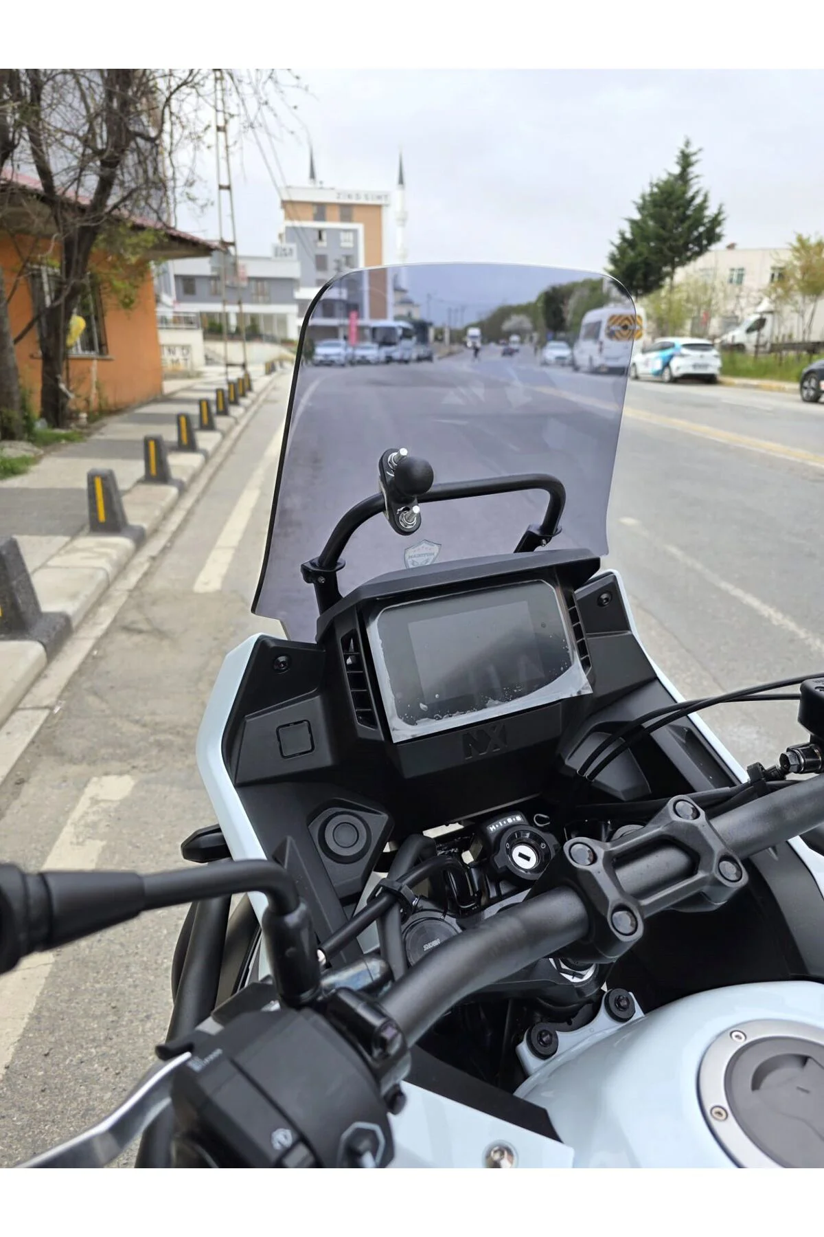 Honda NX 500 Ön Cam 2025-2026 Model 34cm Füme Renkli 4mm Orijinal Boylu