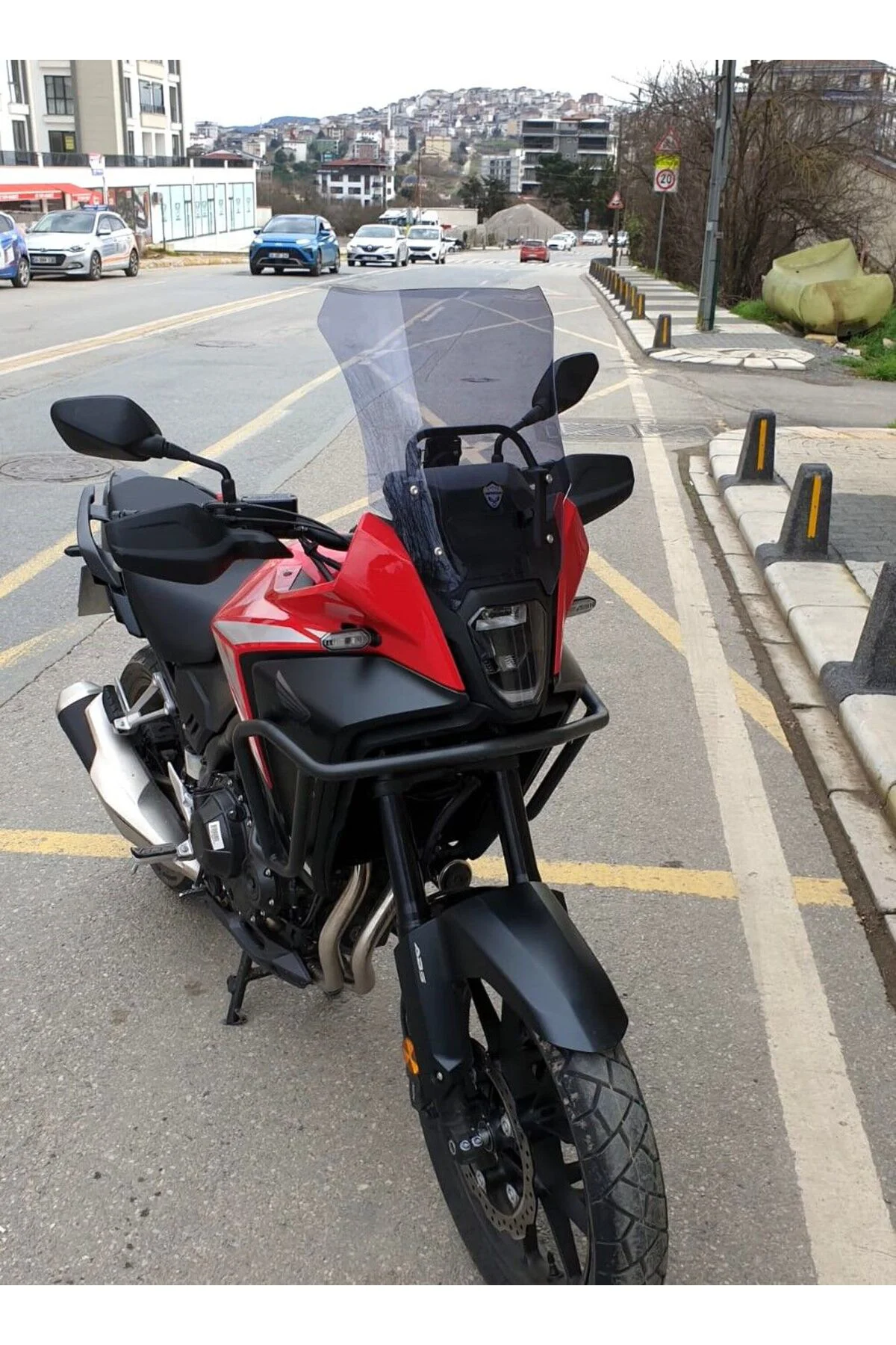 Honda NX 500 Ön Cam 2025-2026 Model 44cm Füme Renkli 4mm UZUN