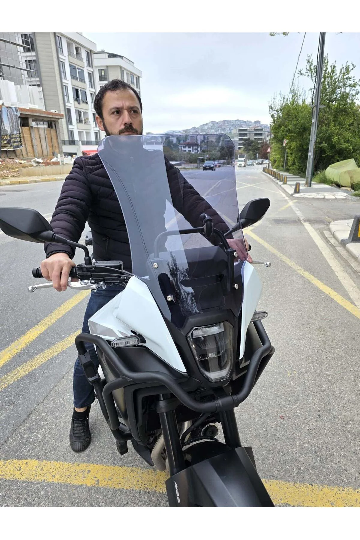 Honda NX 500 Ön Cam 2025-2026 Model 48cm Füme Renkli 4mm UZUN