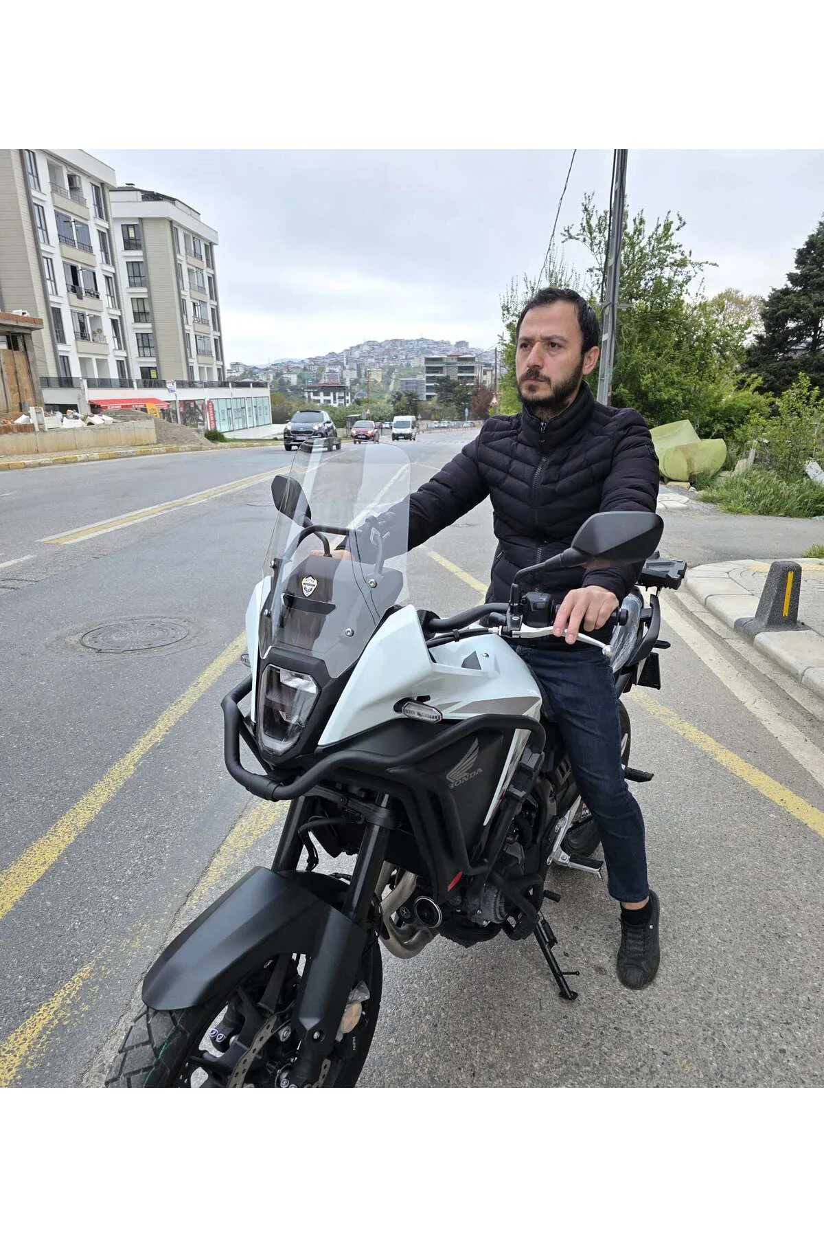 Honda NX 500 Ön Cam 2025-2026 Model 34cm Şeffaf Renkli 4mm Orijin
