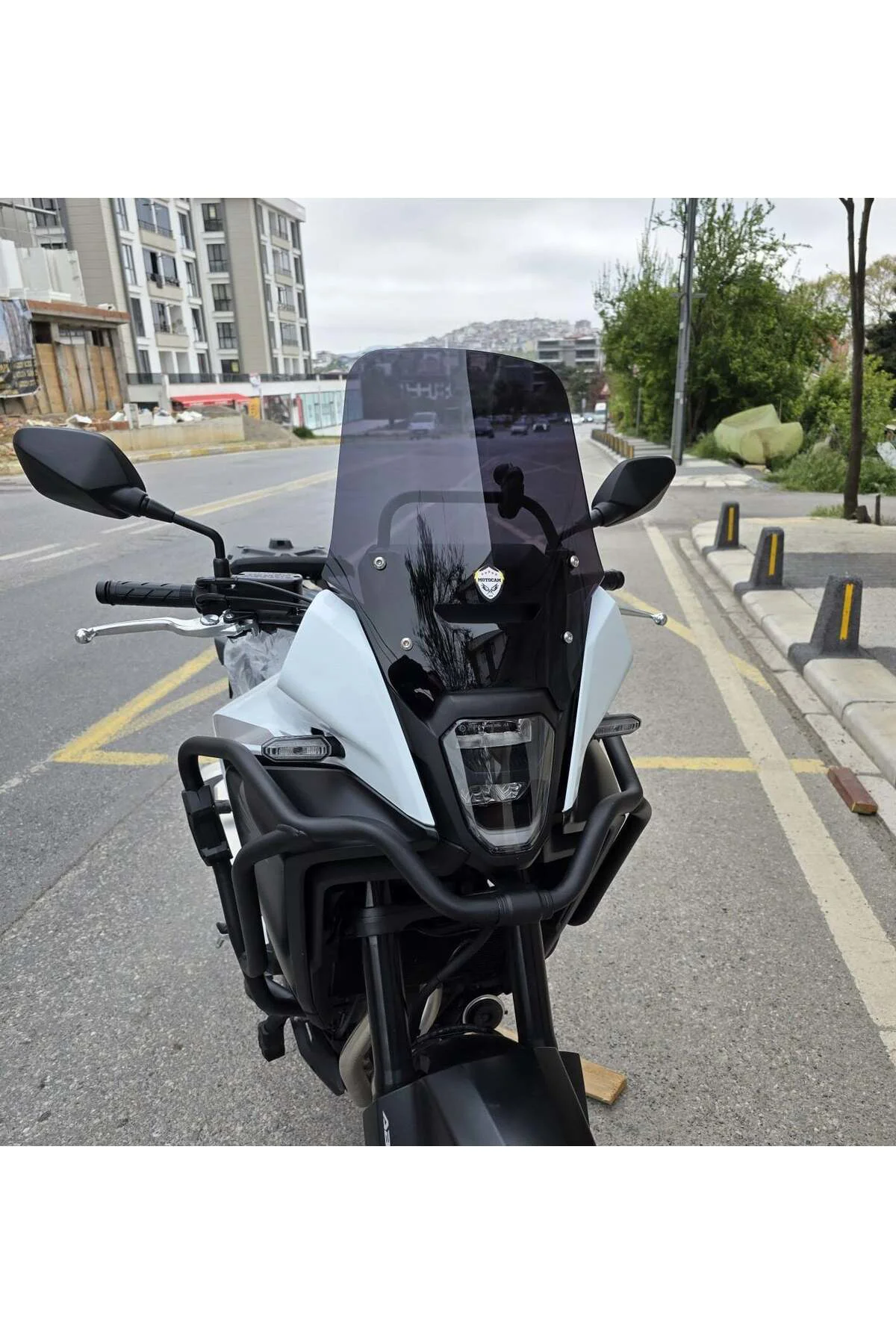 Honda NX 500 Ön Cam 2025-2026 Model 34cm Siyah Renkli 4mm Orijina