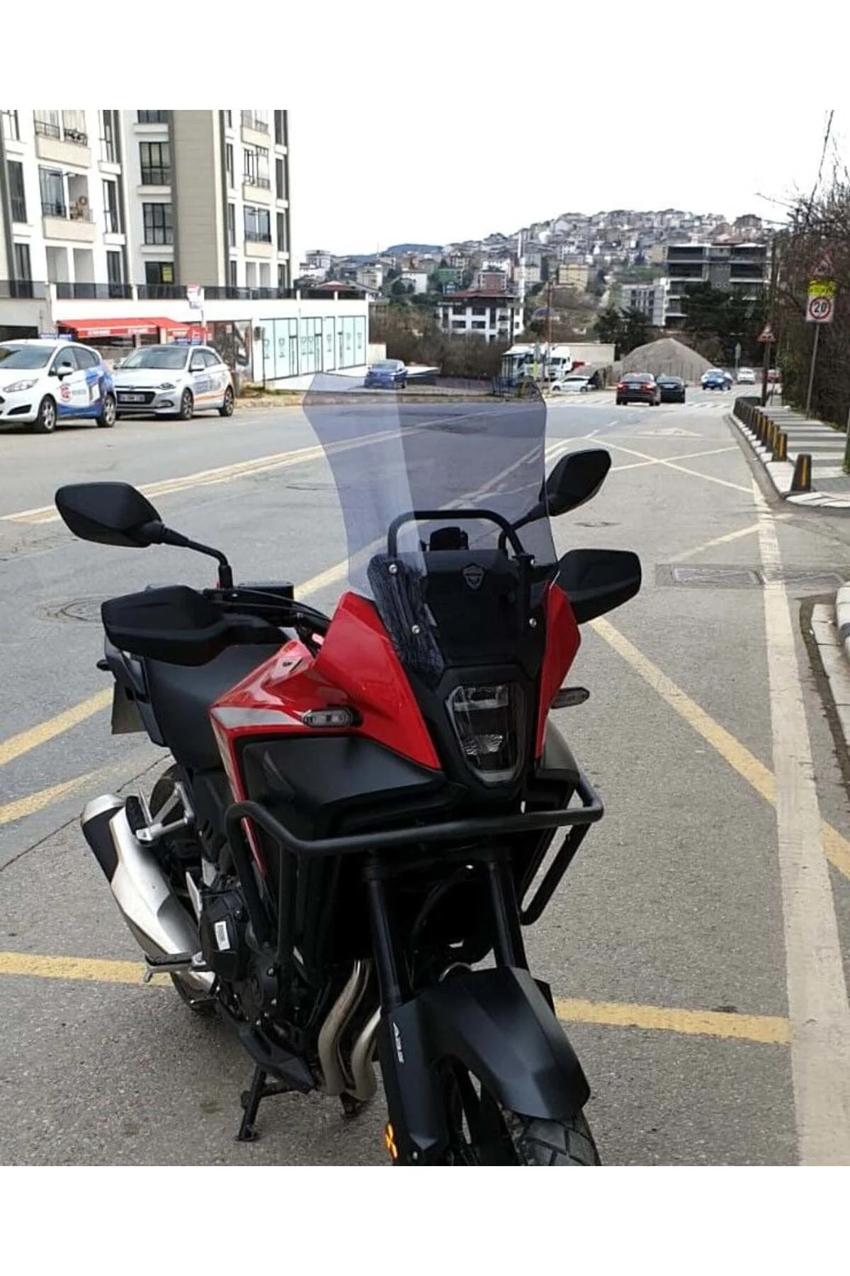 Honda NX 500 Ön Cam 2025-2026 Model 44cm Füme Renkli 4mm UZUN