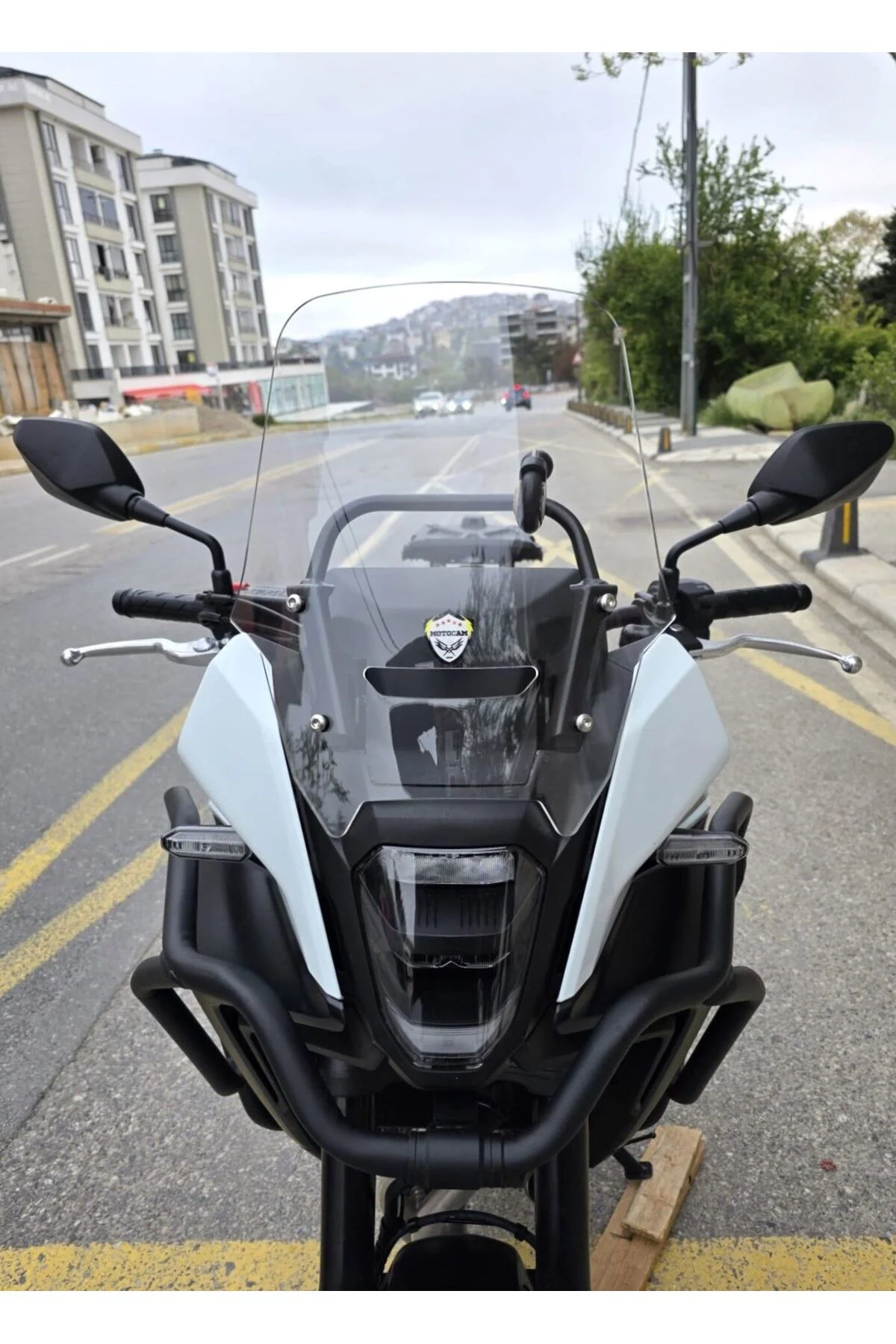 Honda NX 500 Ön Cam 2025-2026 Model 34cm Şeffaf Renkli 4mm Orijin