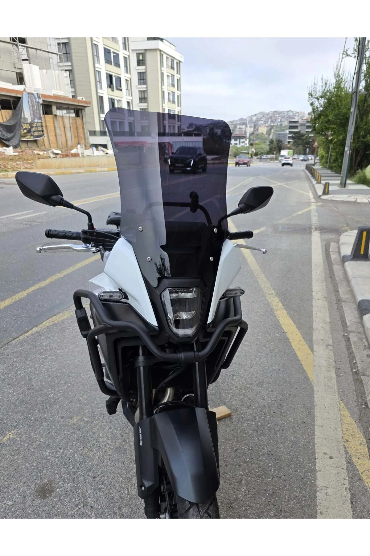 Honda NX 500 Ön Cam 2025-2026 Model 48cm Siyah Renkli 4mm UZUN