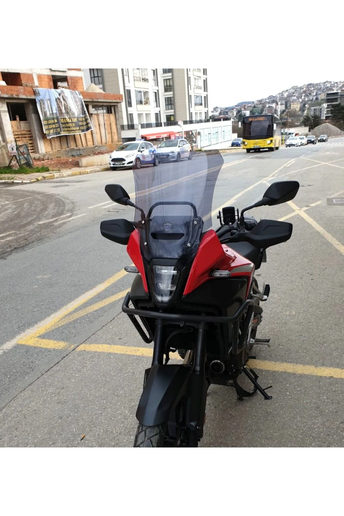 Honda NX 500 Ön Cam 2025-2026 Model 44cm Füme Renkli 4mm UZUN