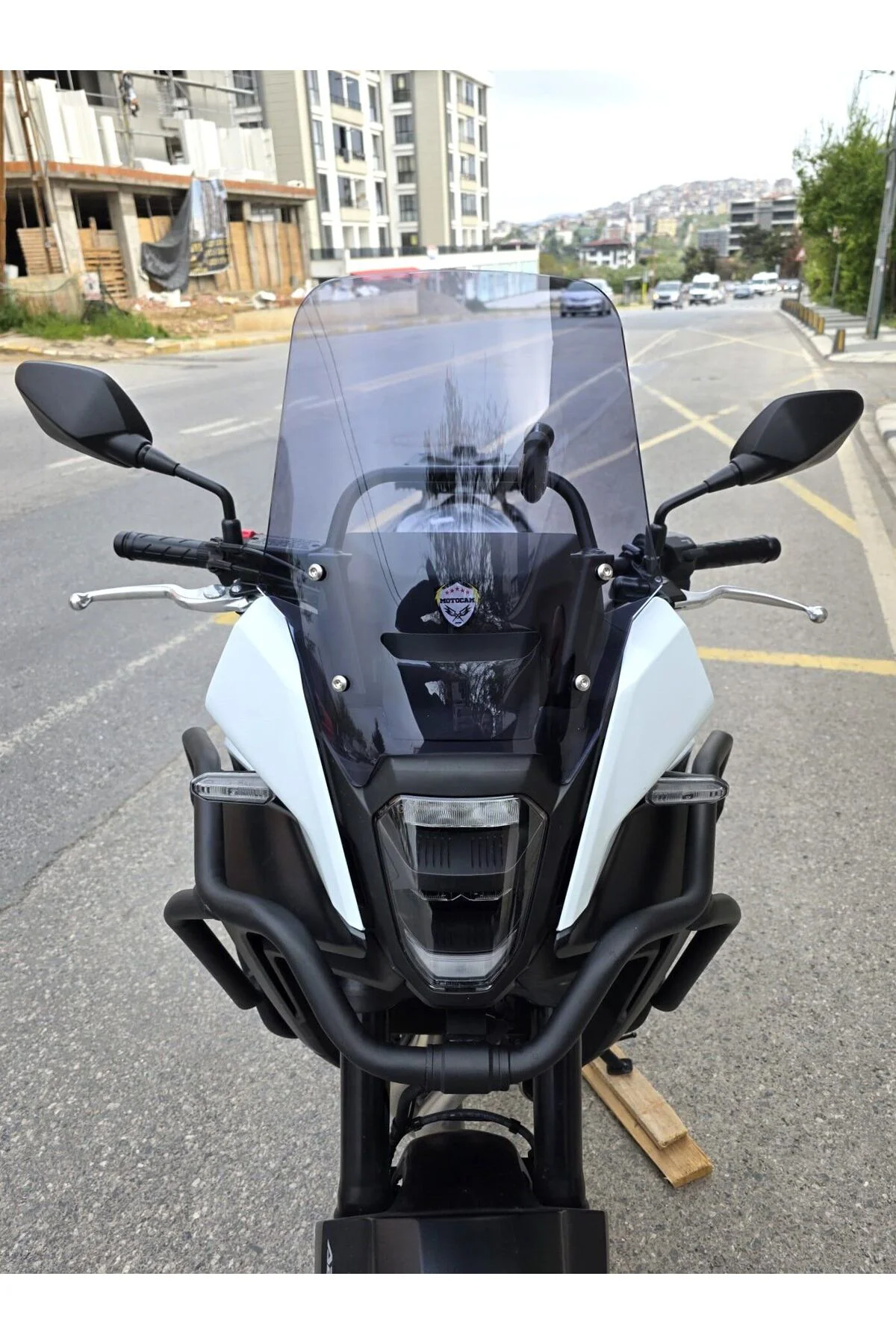 Honda NX 500 Ön Cam 2025-2026 Model 34cm Füme Renkli 4mm Orijinal Boylu