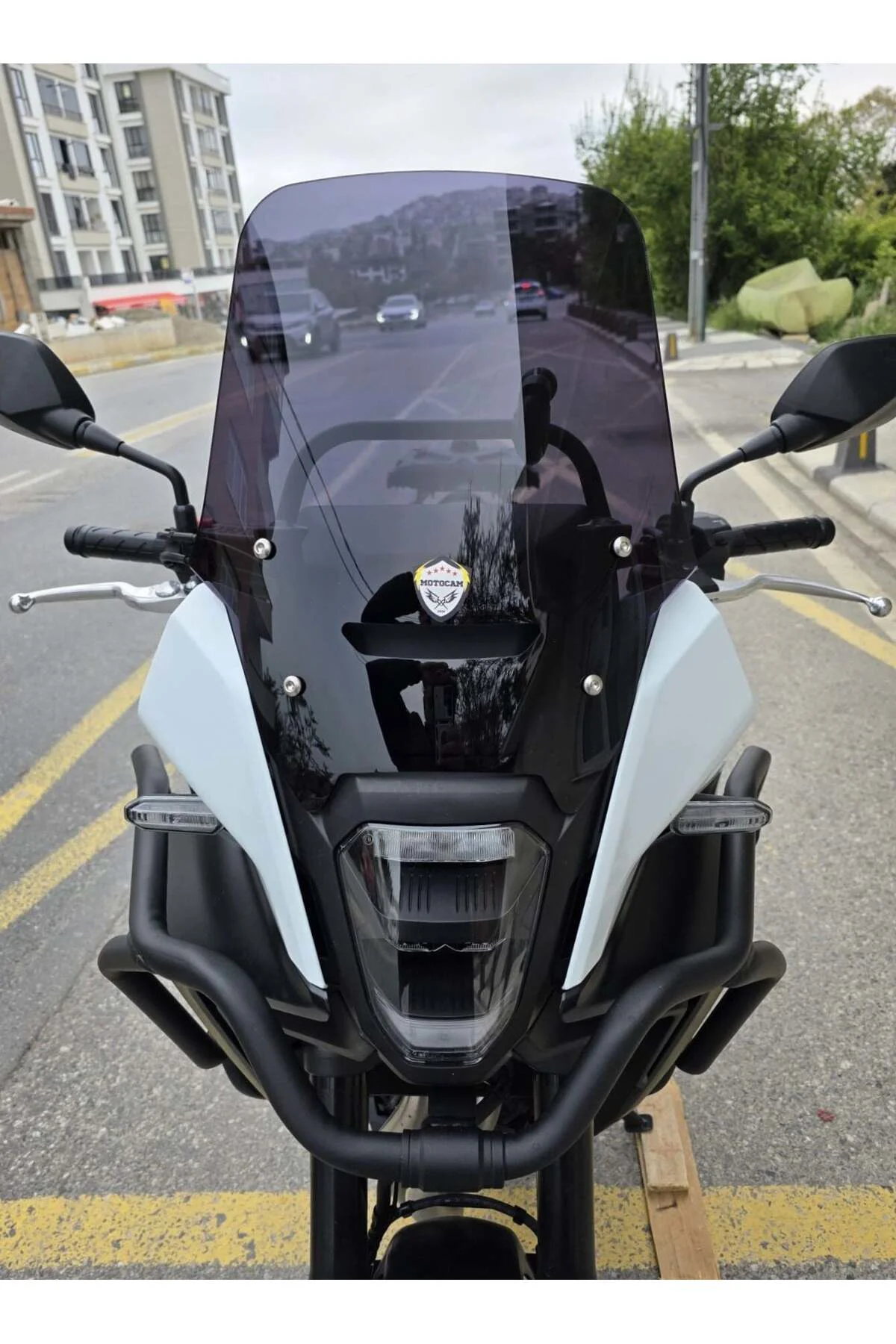 Honda NX 500 Ön Cam 2025-2026 Model 34cm Siyah Renkli 4mm Orijina