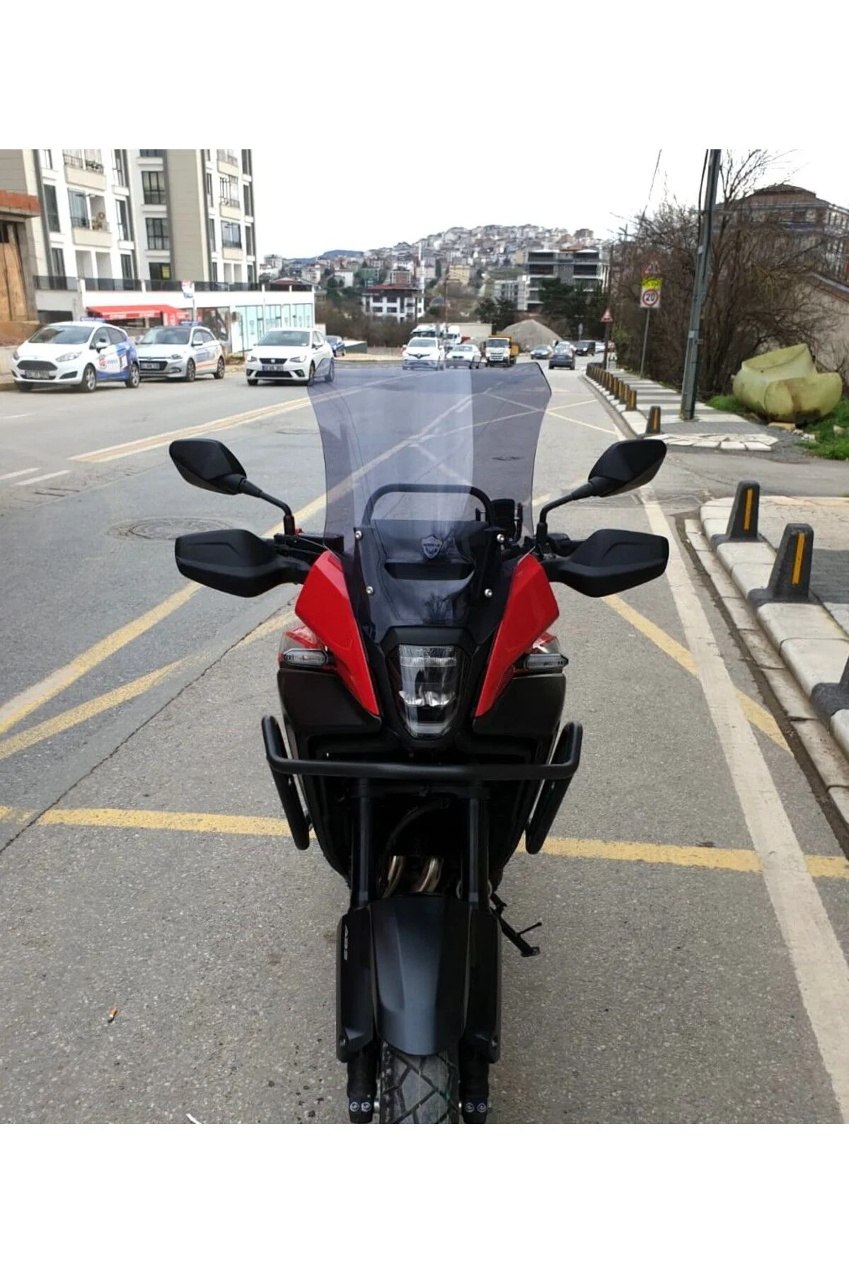 Honda NX 500 Ön Cam 2025-2026 Model 44cm Füme Renkli 4mm UZUN