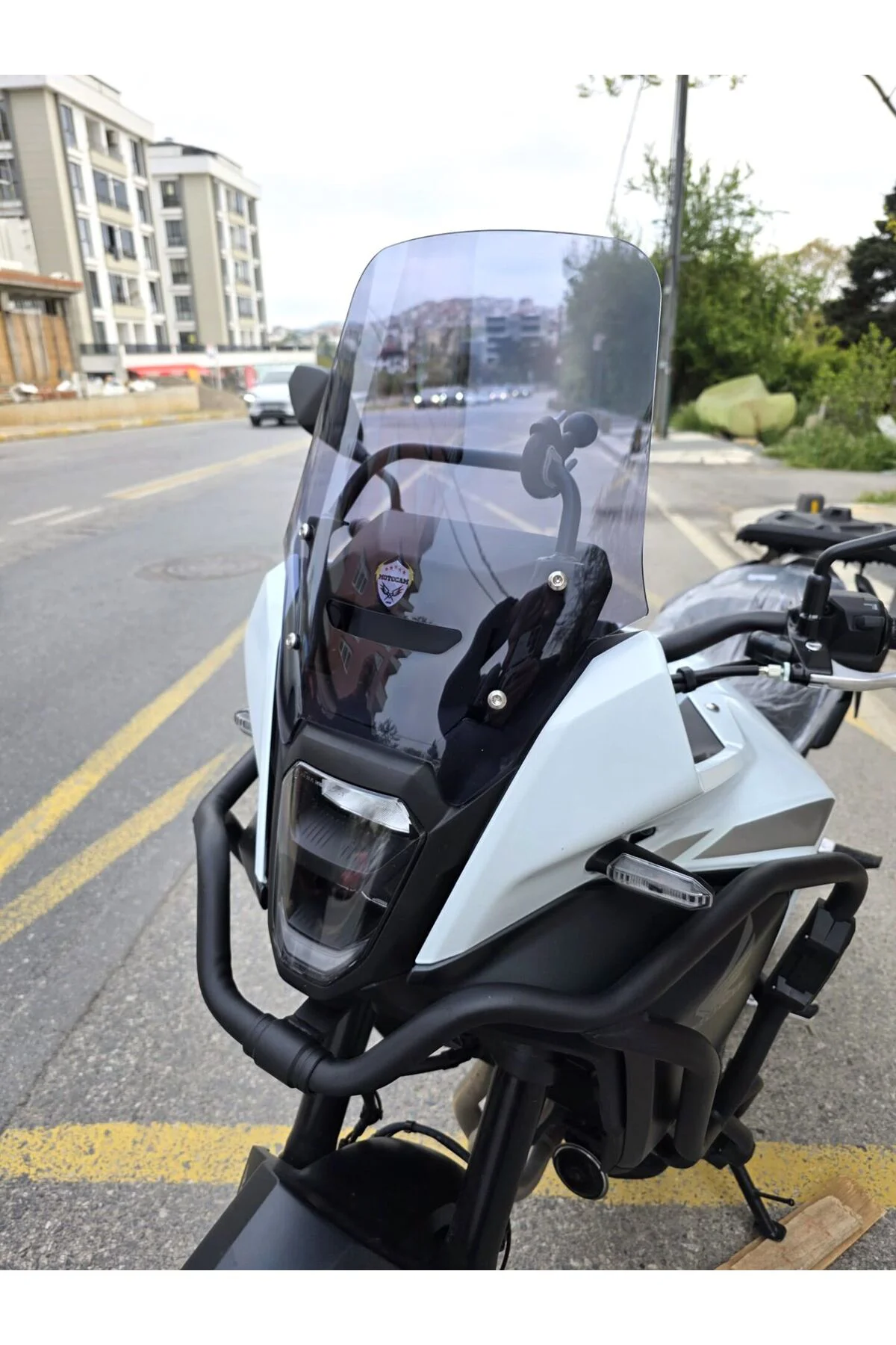 Honda NX 500 Ön Cam 2025-2026 Model 34cm Füme Renkli 4mm Orijinal Boylu