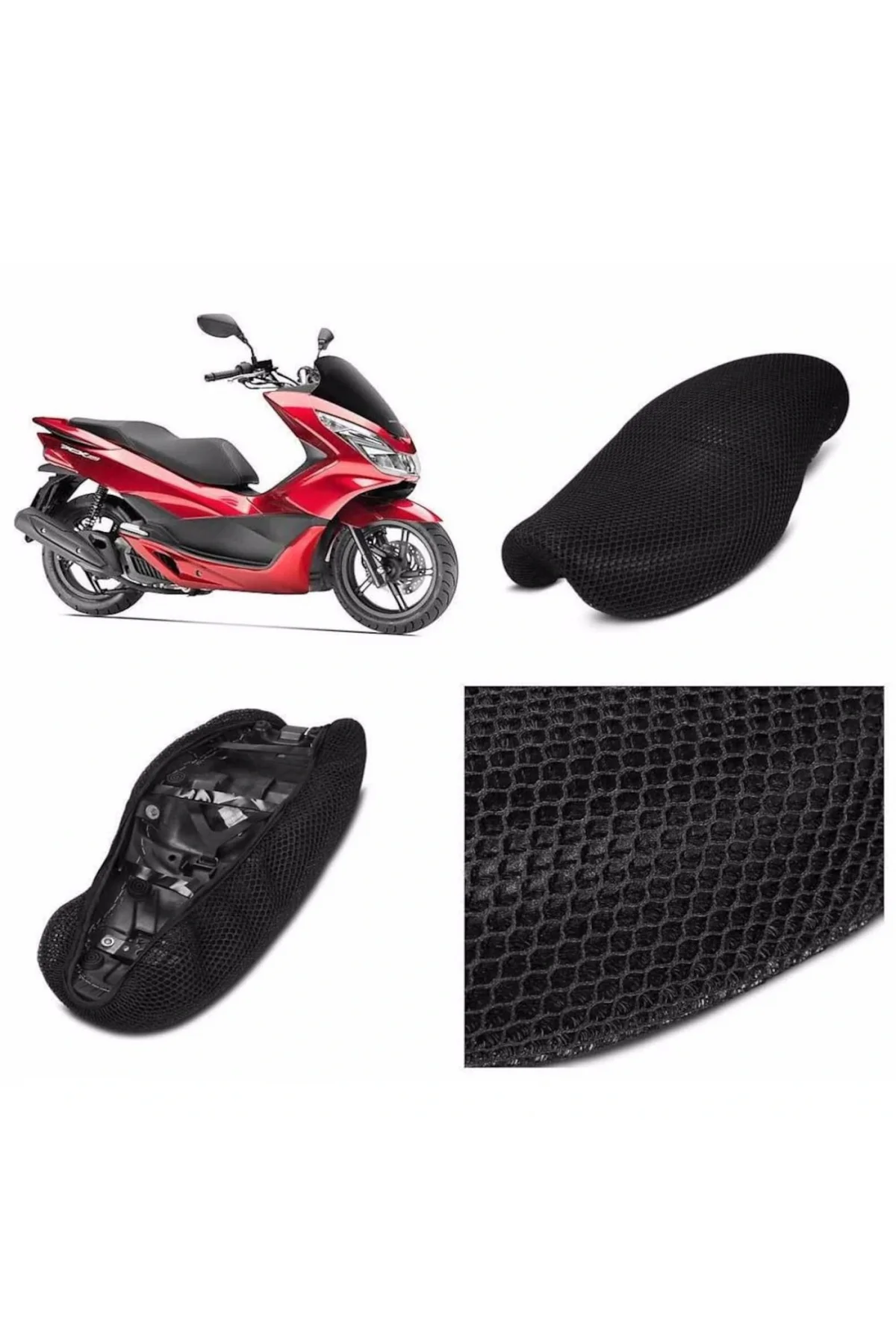Honda Pcx 125 Fileli Sele Kılıfı A+++ Kalite 2021-22-23-24-25-26 
