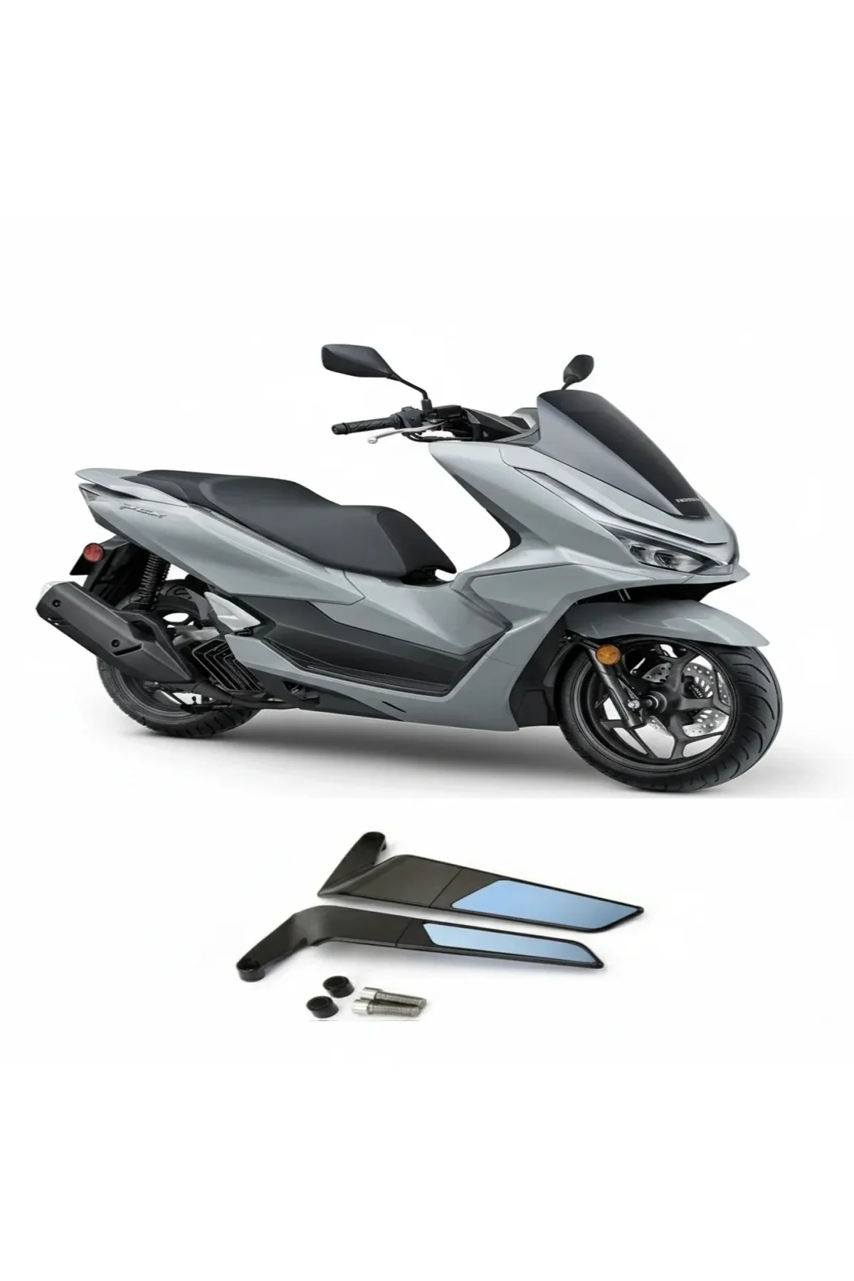 Honda Pcx 125 H2 Kanat Ayna Katlanır Naked Model Tam Uyumlu Siyah