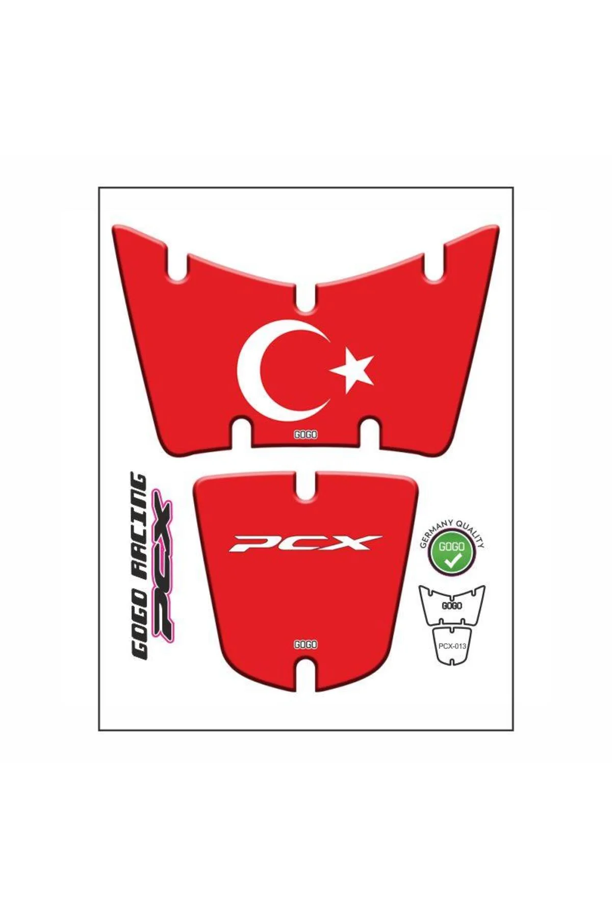 Honda Pcx 2014 - 2017 Uyumlu Tank Pad 022 Honda Pcx 2014 - 2017 Uyumlu Tank Pad 022
