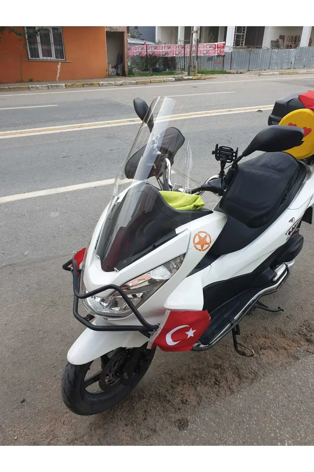 Honda Pcx Ön Cam 2014 2017 Model 65cm Şeffaf Renkli 4mm ORTA BOYL