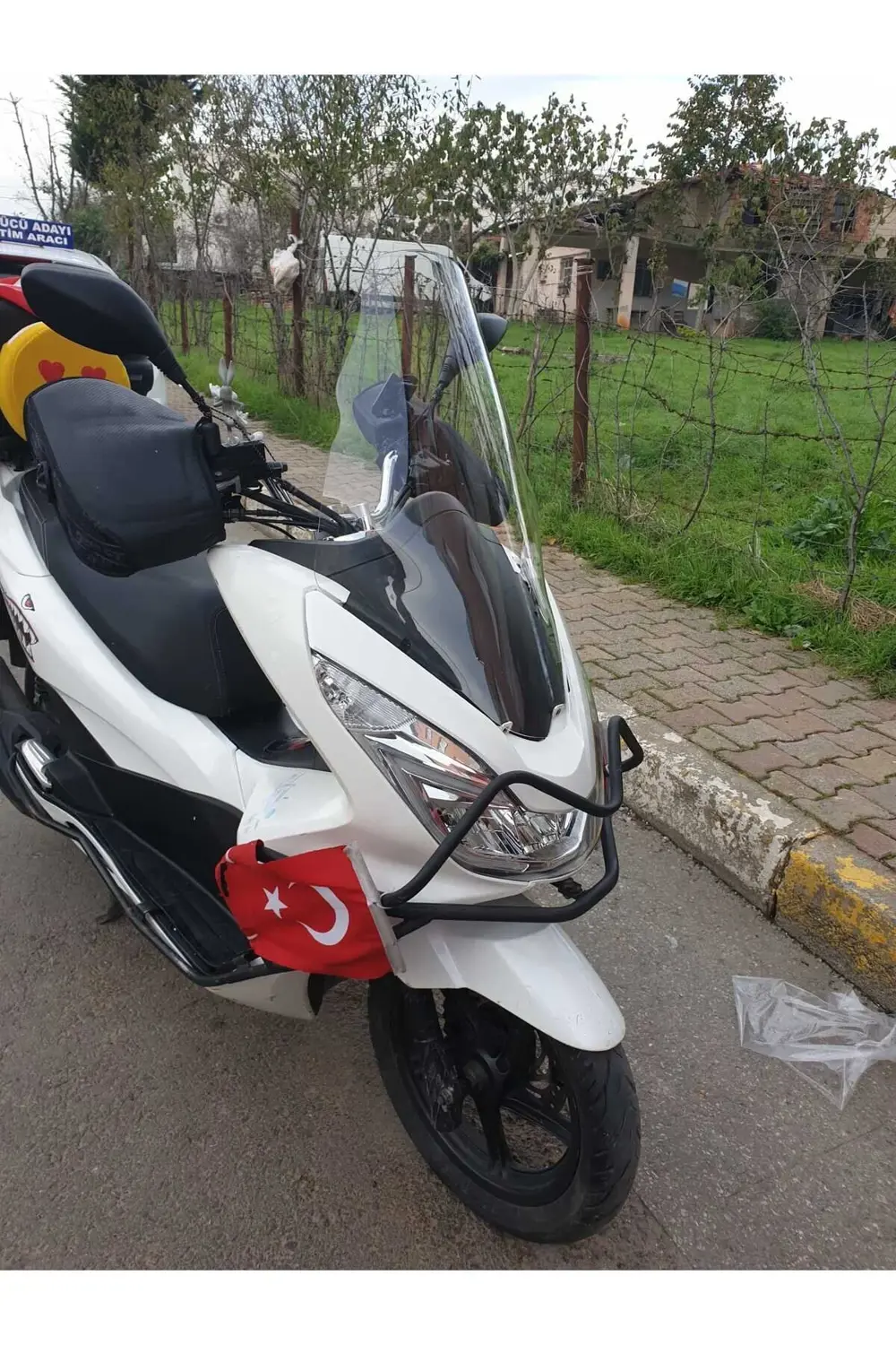 Honda Pcx Ön Cam 2014 2017 Model 65cm Şeffaf Renkli 4mm ORTA BOYL