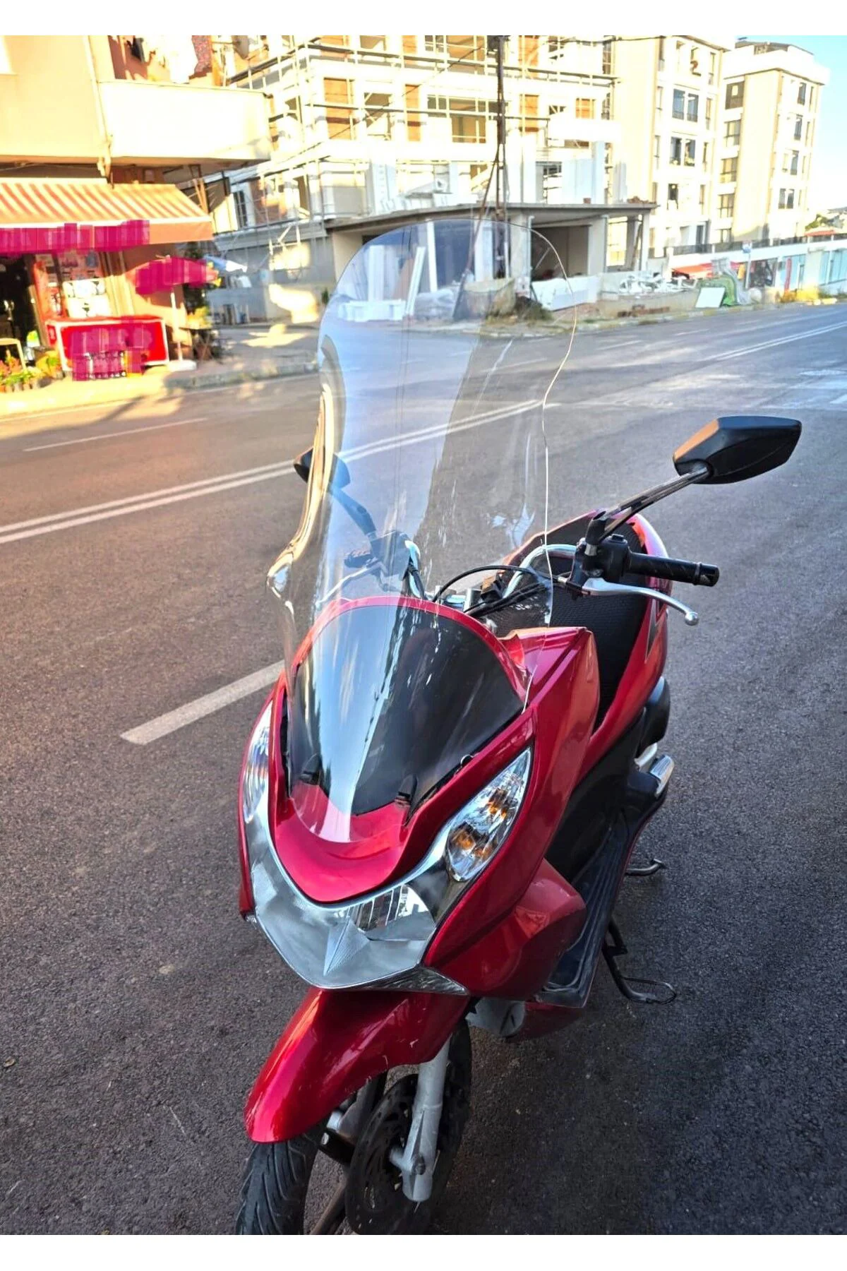 Honda PCX Ön Cam 2011-2013 Model 83cm Şeffaf Renkli 4mm UZUN