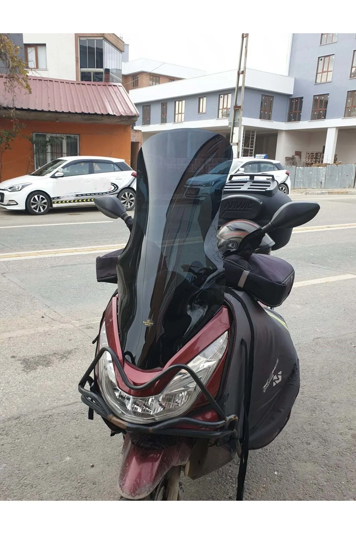 Honda PCX Ön Cam 2014-2017 Model 83cm Siyah Renkli 4mm UZUN