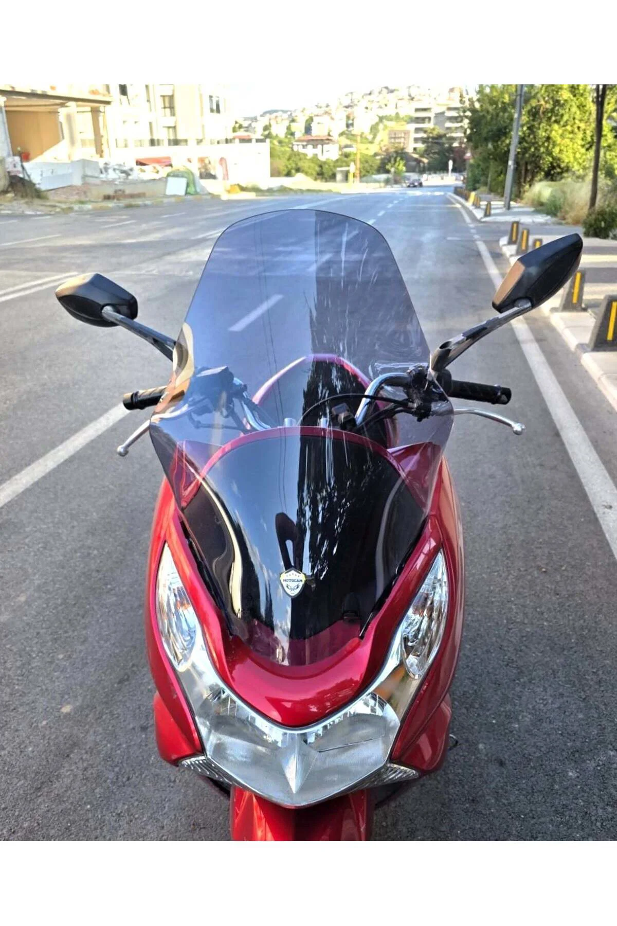 Honda PCX Ön Cam 2011-2013 Model 59cm Füme Renkli ORTA BOYLU