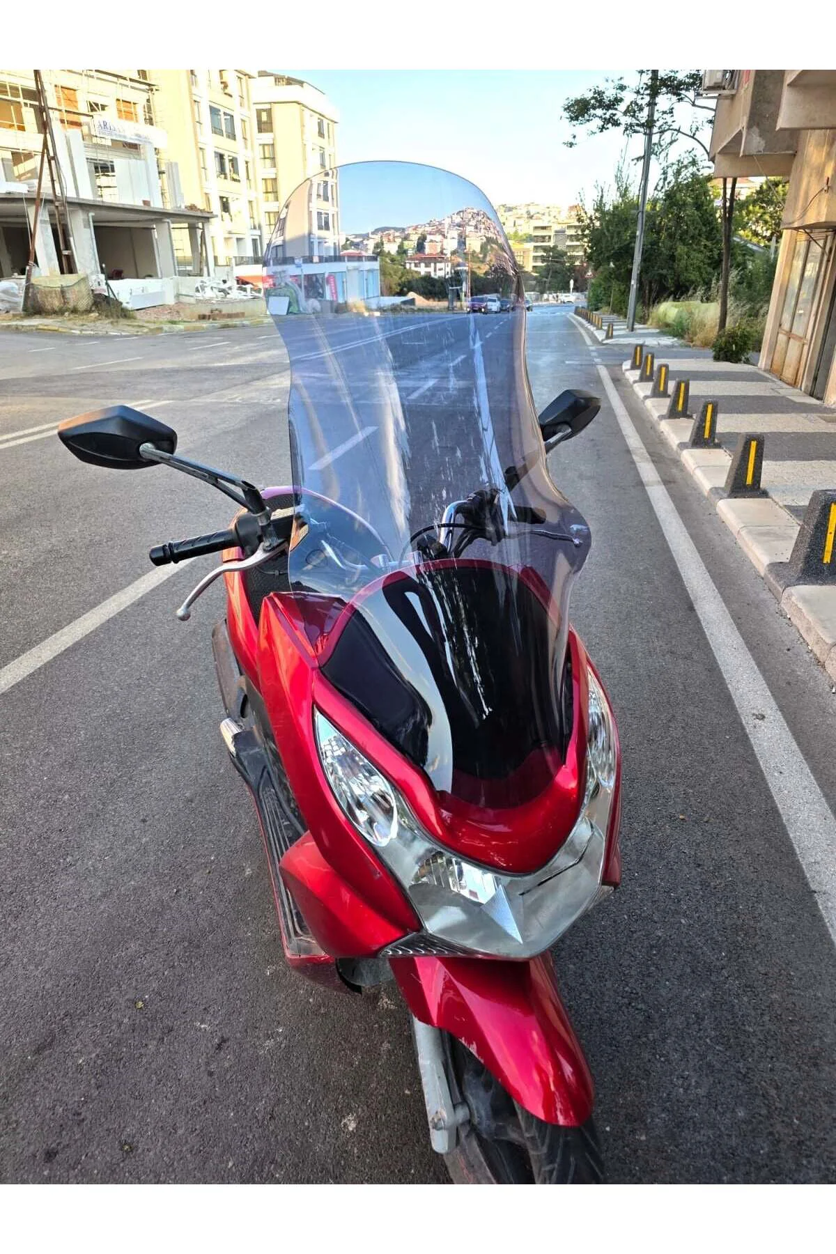 Honda PCX Ön Cam 2011-2013 Model 83cm Füme Renkli 4mm UZUN