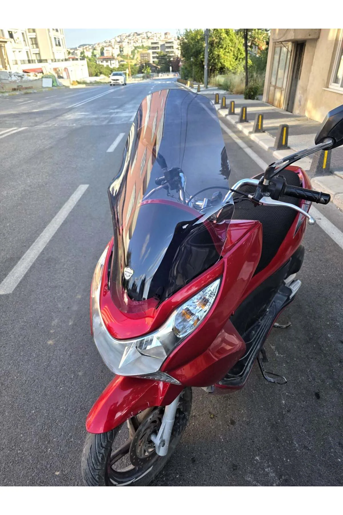 Honda PCX Ön Cam 2011-2013 Model 59cm Füme Renkli ORTA BOYLU