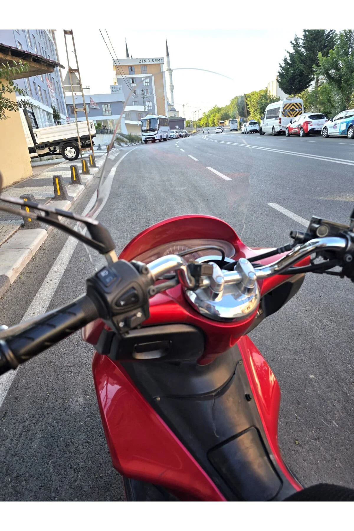 Honda PCX Ön Cam 2011-2013 Model 59cm Şeffaf Renkli ORTA BOYLU