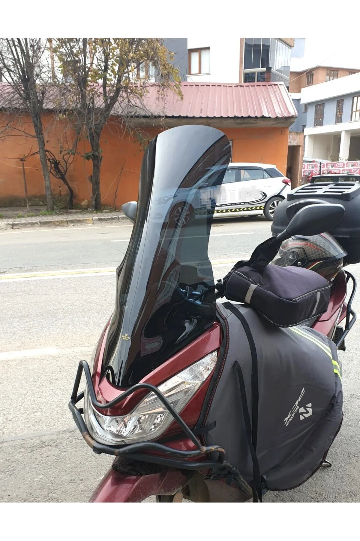 Honda PCX Ön Cam 2014-2017 Model 83cm Siyah Renkli 4mm UZUN