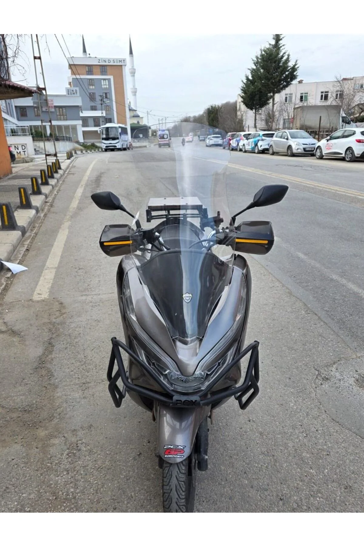 Honda PCX Ön Cam 2018-2020 Model 83cm Şeffaf Renkli 4mm UZUN