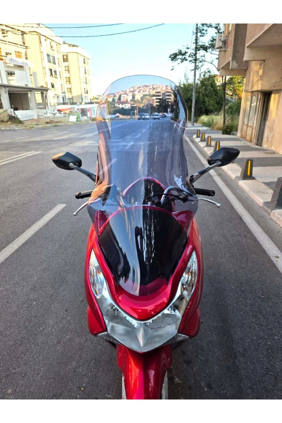 Honda PCX Ön Cam 2011-2013 Model 83cm Füme Renkli 4mm UZUN