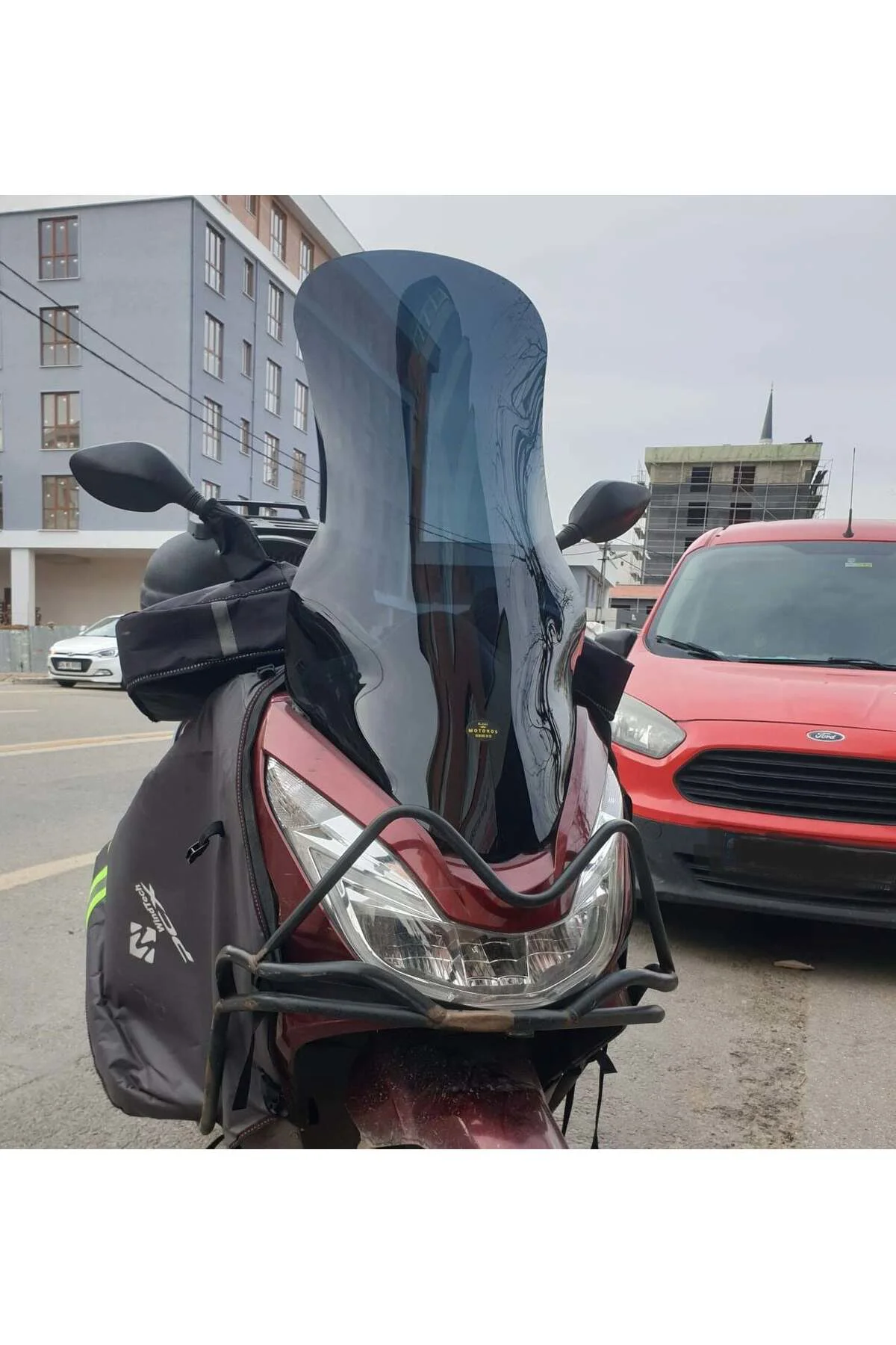 Honda PCX Ön Cam 2014-2017 Model 83cm Siyah Renkli 4mm UZUN