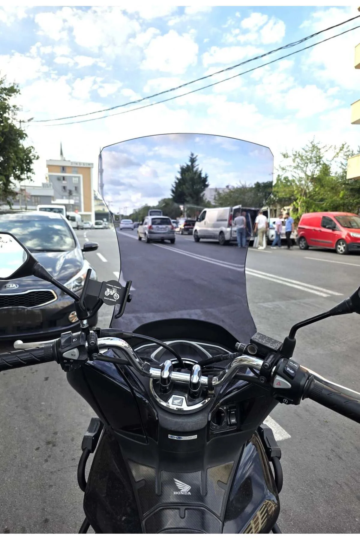 Honda PCX Ön Cam 2018-2020 Model 83cm Füme Renkli 4mm UZUN