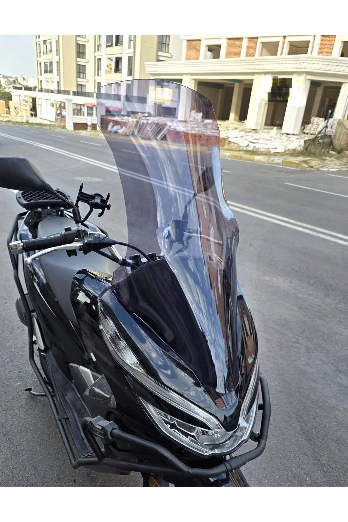 Honda PCX Ön Cam 2018-2020 Model 83cm Füme Renkli 4mm UZUN