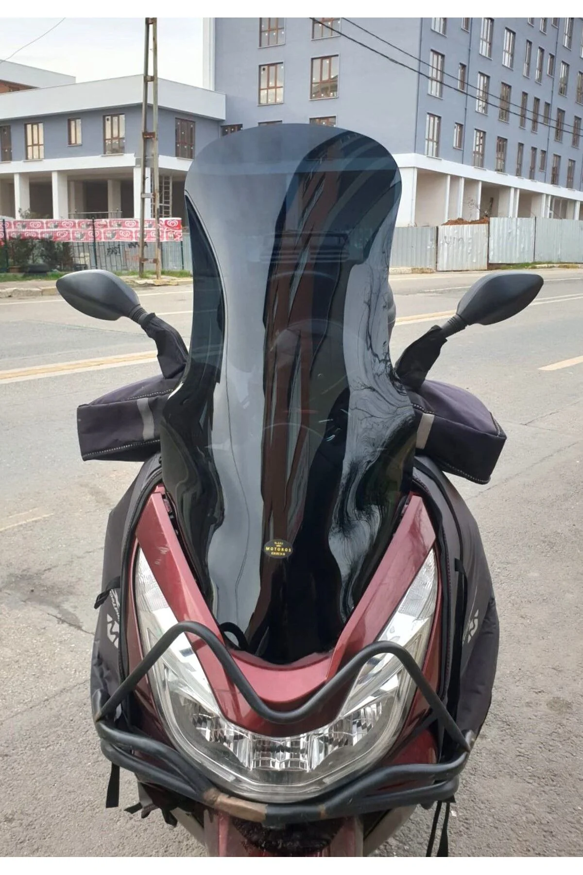 Honda PCX Ön Cam 2014-2017 Model 83cm Siyah Renkli 4mm UZUN