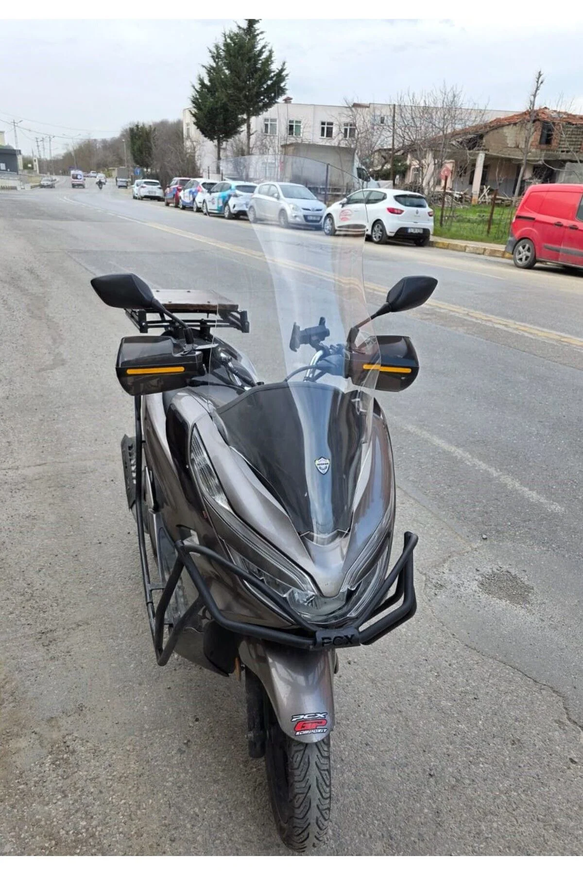 Honda PCX Ön Cam 2018-2020 Model 83cm Şeffaf Renkli 4mm UZUN